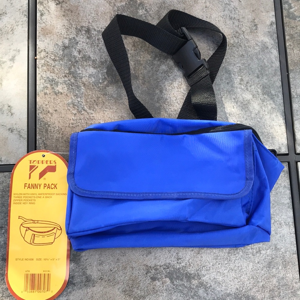 LARGE Brilliant Blue Fanny Pack